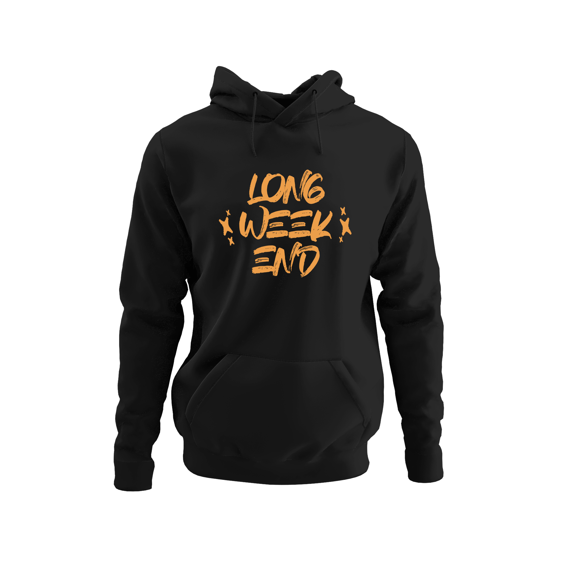 Alfaq Brush Letter Long week Hoodie